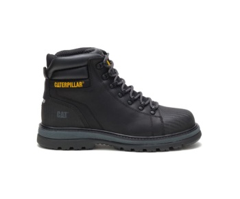 Caterpillar Work Boots South Africa Foxfield Steel Toe Black - Cat Boots For Men - IM1283406